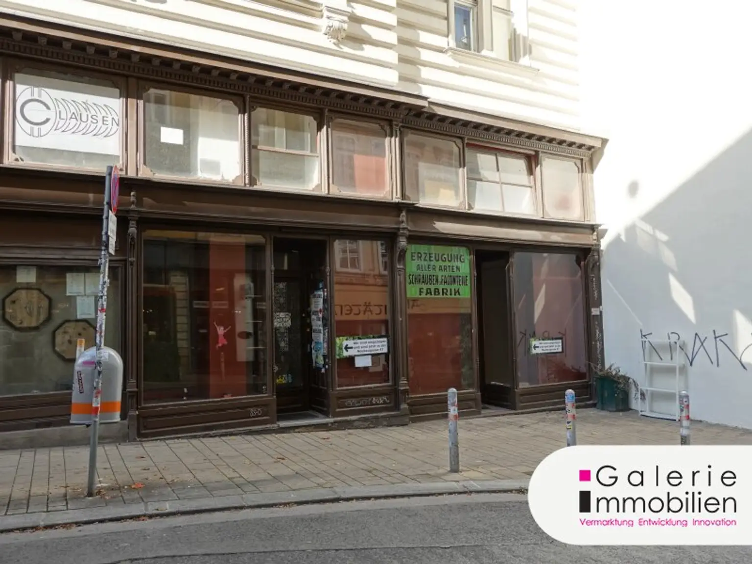 113m² Geschäftslokal/ Atelier mit Galerie an werbewirksamer Lage in Neubau !