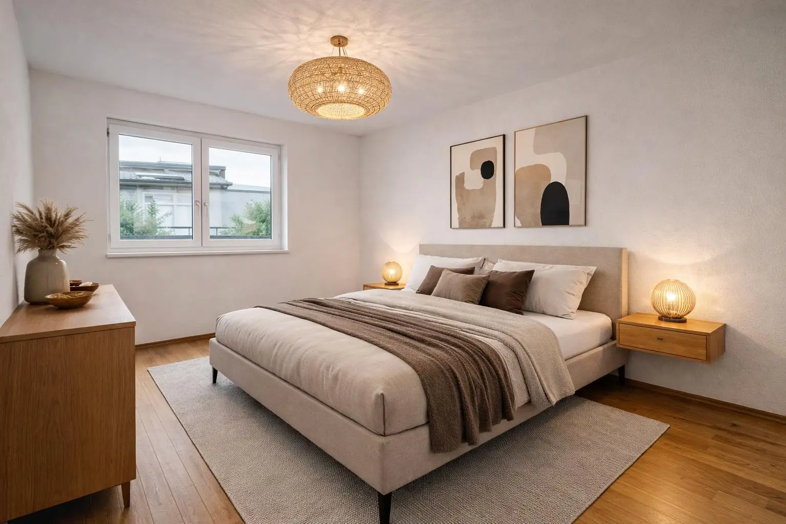 Schlafzimmer groß virtuell gestaltet