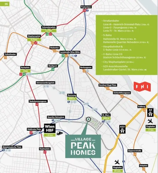 Energieeffizienter 59m² Terrassen-Erstbezug mit Erdwärme, Photovoltaik, Deckenkühlung u. weitläufiger Gemeinschaftsterrasse Nähe Schloss Belvedere