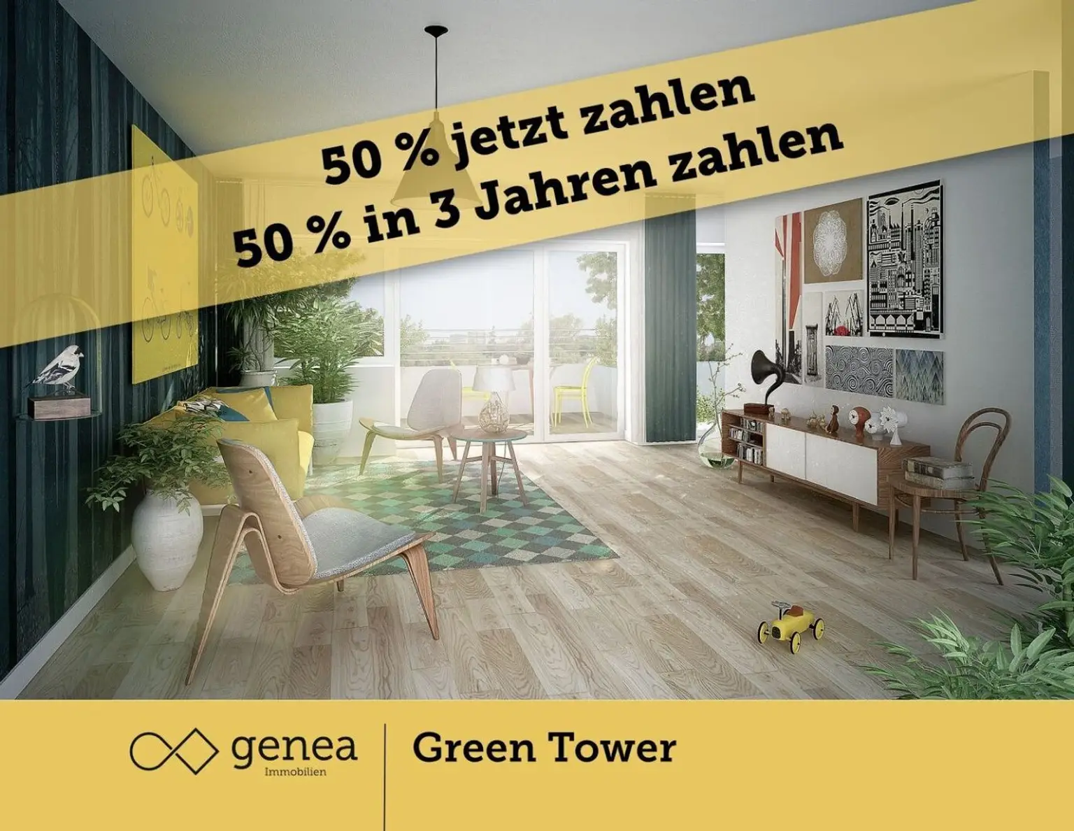 AKTION 50/50 | Smart & Green Innovatives Wohnen | Green Tower | Provisionsfrei