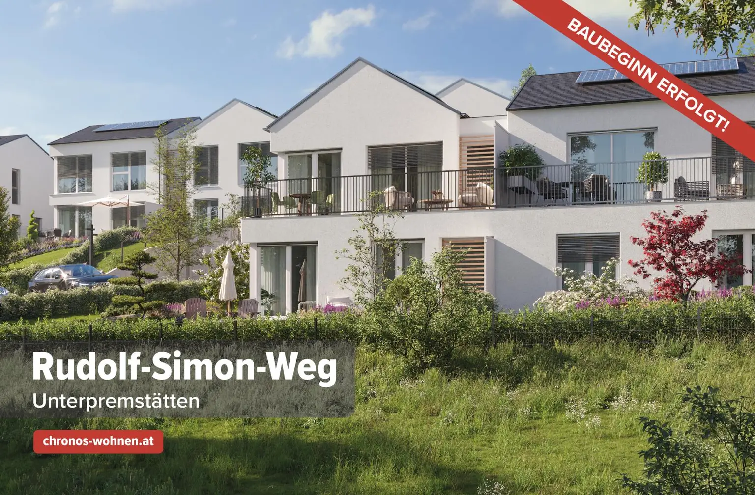 Sommer-AKTION! Baubeginn Erfolgt! Neubau-Doppelhaushälfte in Unterpremstätten! Moderne Wohnanlage mit nur 5 Doppelhäusern und eigener Tiefgarage!