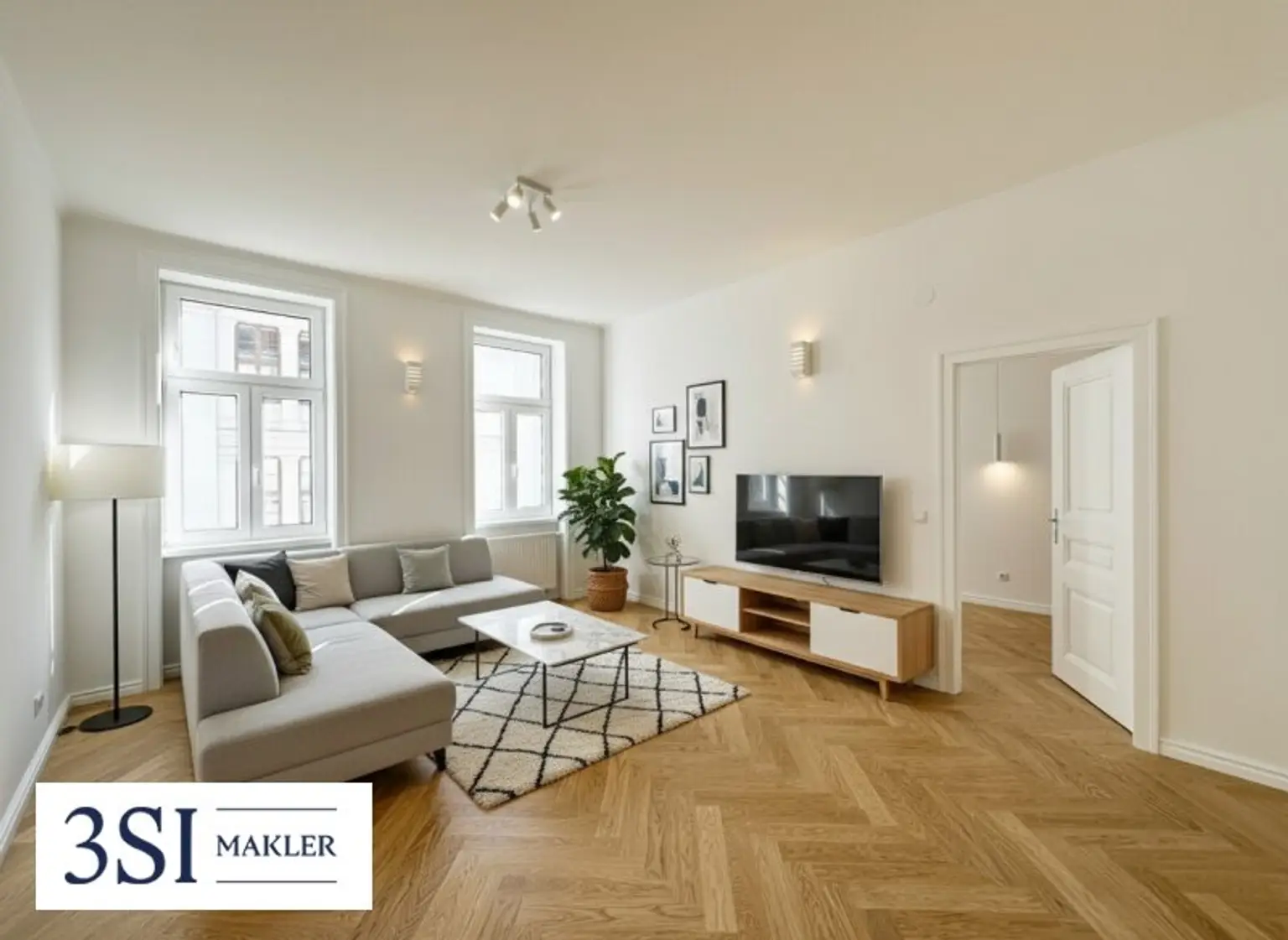 Sanierte 2-Zimmer-Stilaltbauwohnung mit Top-Anbindung