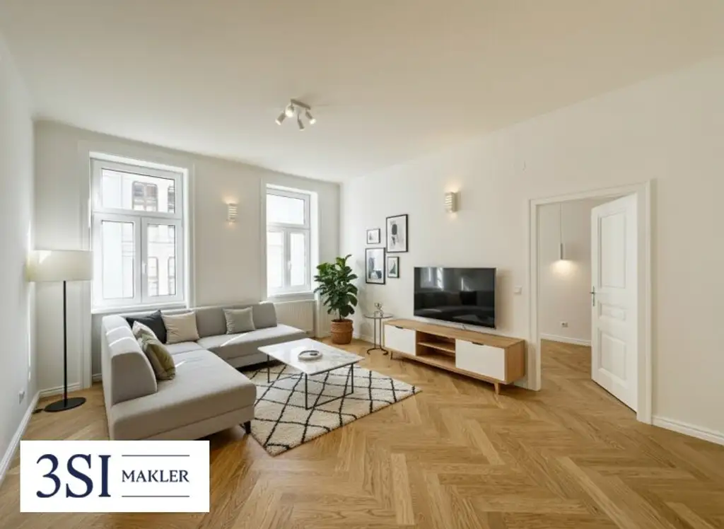 Sanierte 2-Zimmer-Stilaltbauwohnung mit Top-Anbindung