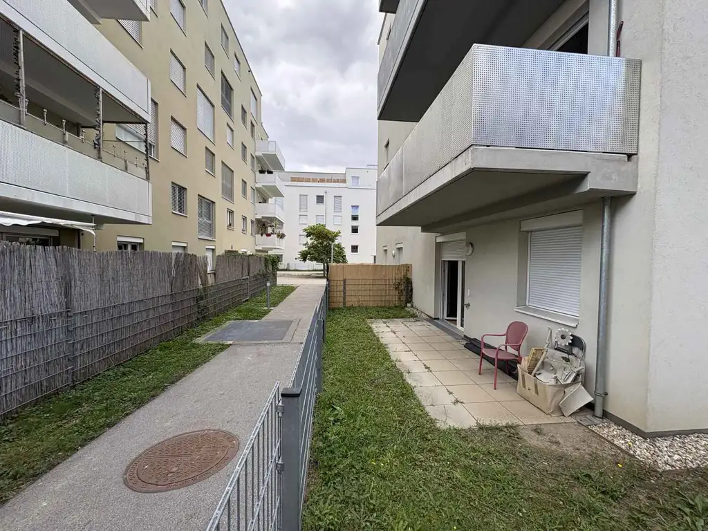Q11 Leben in Simmering - 
Schöne Gartenwohnung mit 2 Zimmern, Terrasse und Deckenkühlung!