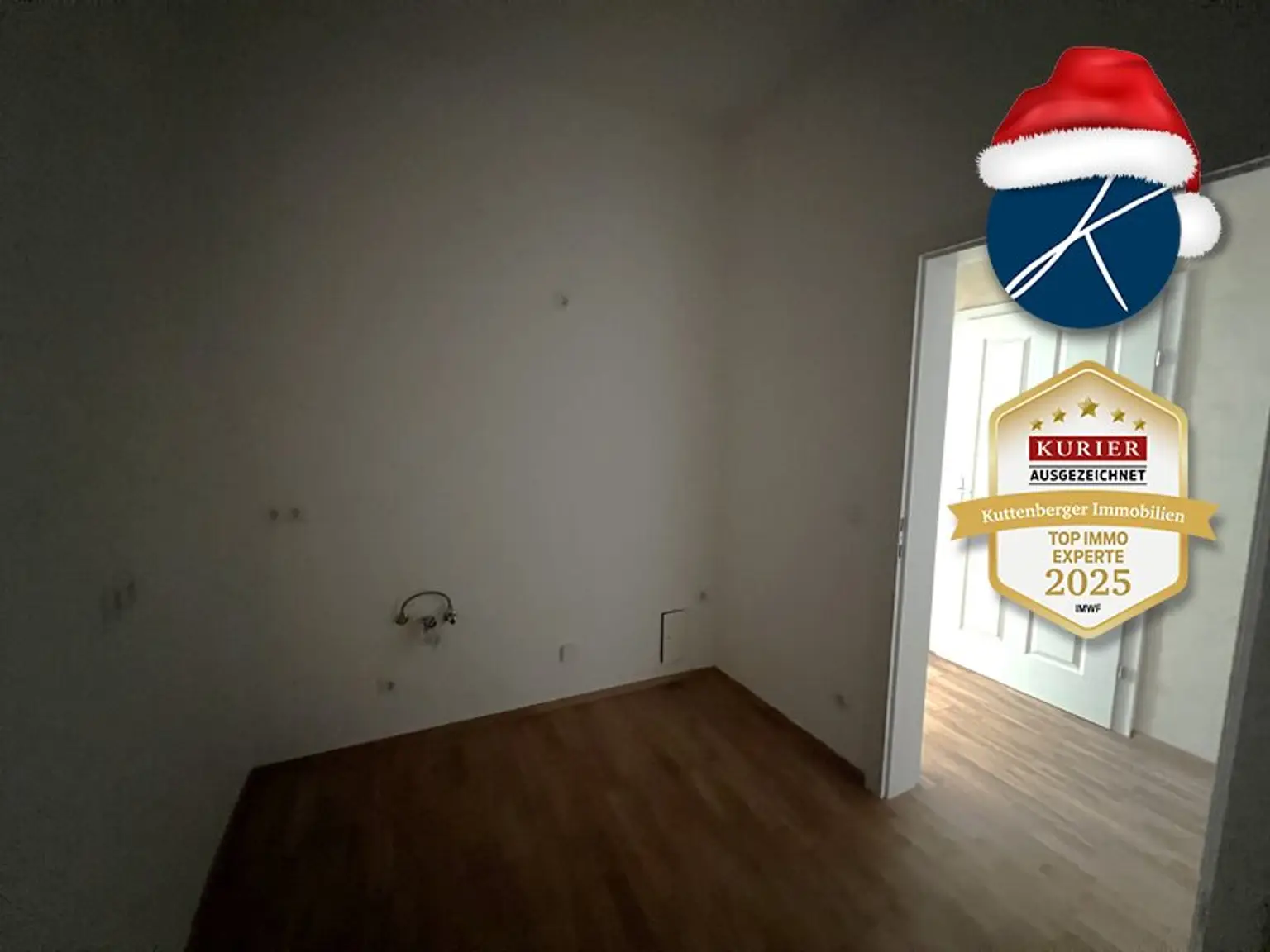 Küche mit Anschlüssen