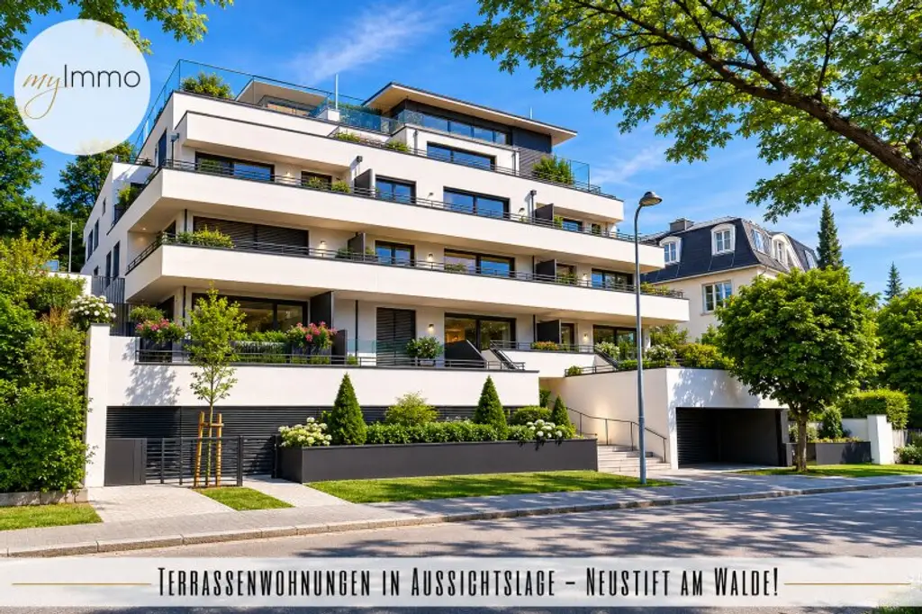 Terrassenwohnungen in Aussichtslage - Neustift am Walde!
