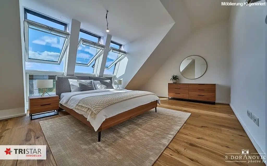 NEU! ++ SIEBENBRUNNENPLATZ ++ 6 EXKLUSIVE DG-WOHNUNGEN MIT WIENBLICK ++ SOFORT BEZIEHBAR ++ EIGENTUM ++ 1050 WIEN ++
