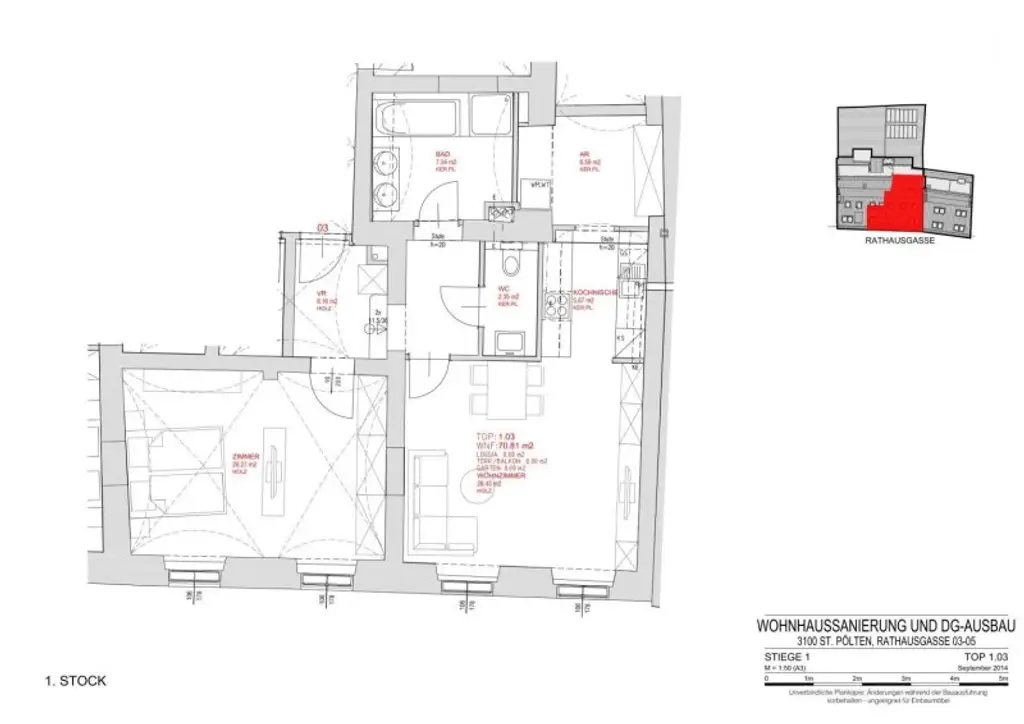 Historischer Charme trifft modernes Wohnen – 2,5-Zimmer-Wohnung in der Rathausgasse