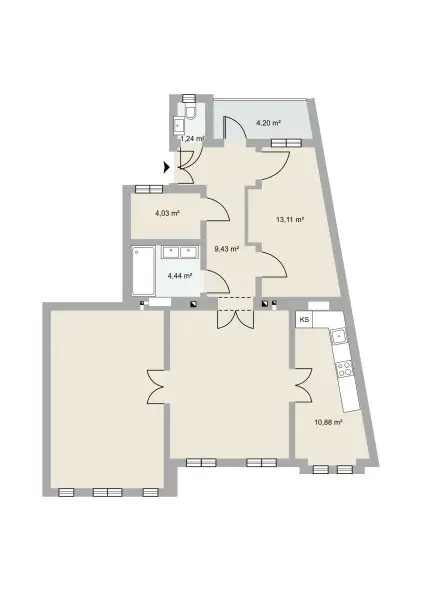 Traumhafte 3-Zi.-Altbauwohnung im 14.Bezirk! Ab sofort!