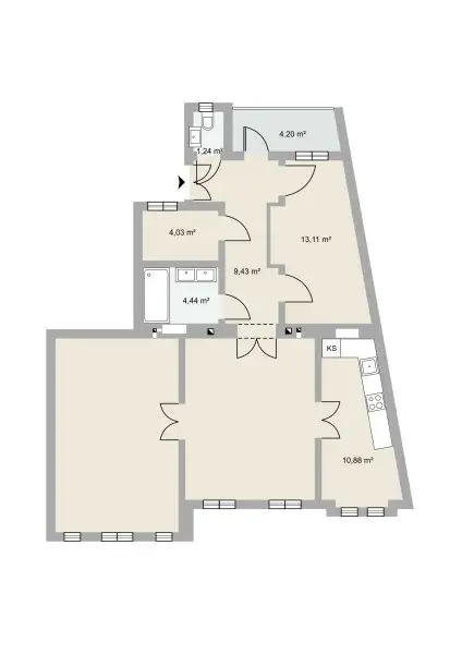 Traumhafte 3-Zi.-Altbauwohnung im 14.Bezirk! Ab sofort!