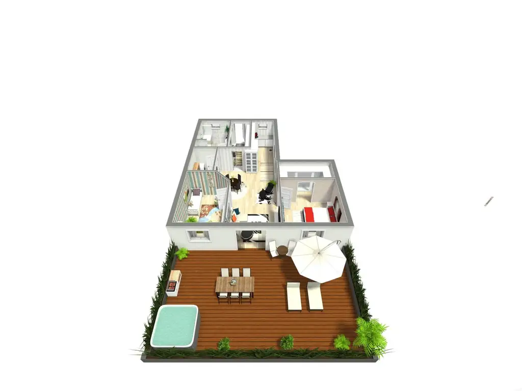 Bester Outdoor- und Wohlfühl Faktor auf der über 40m² großen, tw. überdachten Sonnen Terrasse
