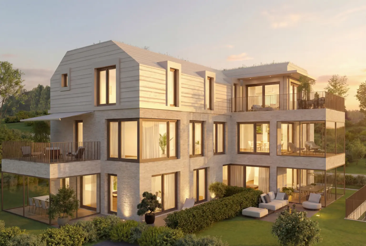 "Luxeriöse Attikawohnung 3.5-Zimmer mit architektonischer Eleganz und exklusiver Dachterrasse"