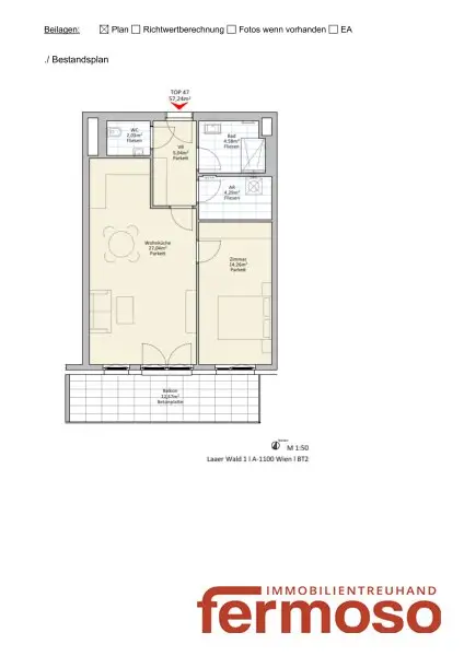 Moderne 2-Zimmer-Neubauwohnung mit Balkon – 1100 Wien