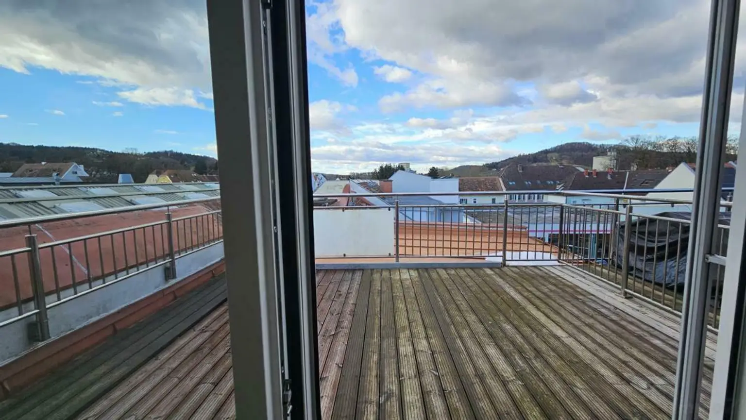 Blick vom Wohnbereich