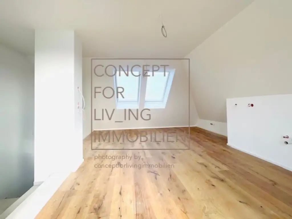 Exklusiv. Trendy. Coole Architektur. 63m2 Dach-Terrassen-Maisonette. Garage. Beziehbar: ab FJ/SO 2026. Erstbezug. Ideale Anlegerwohnung