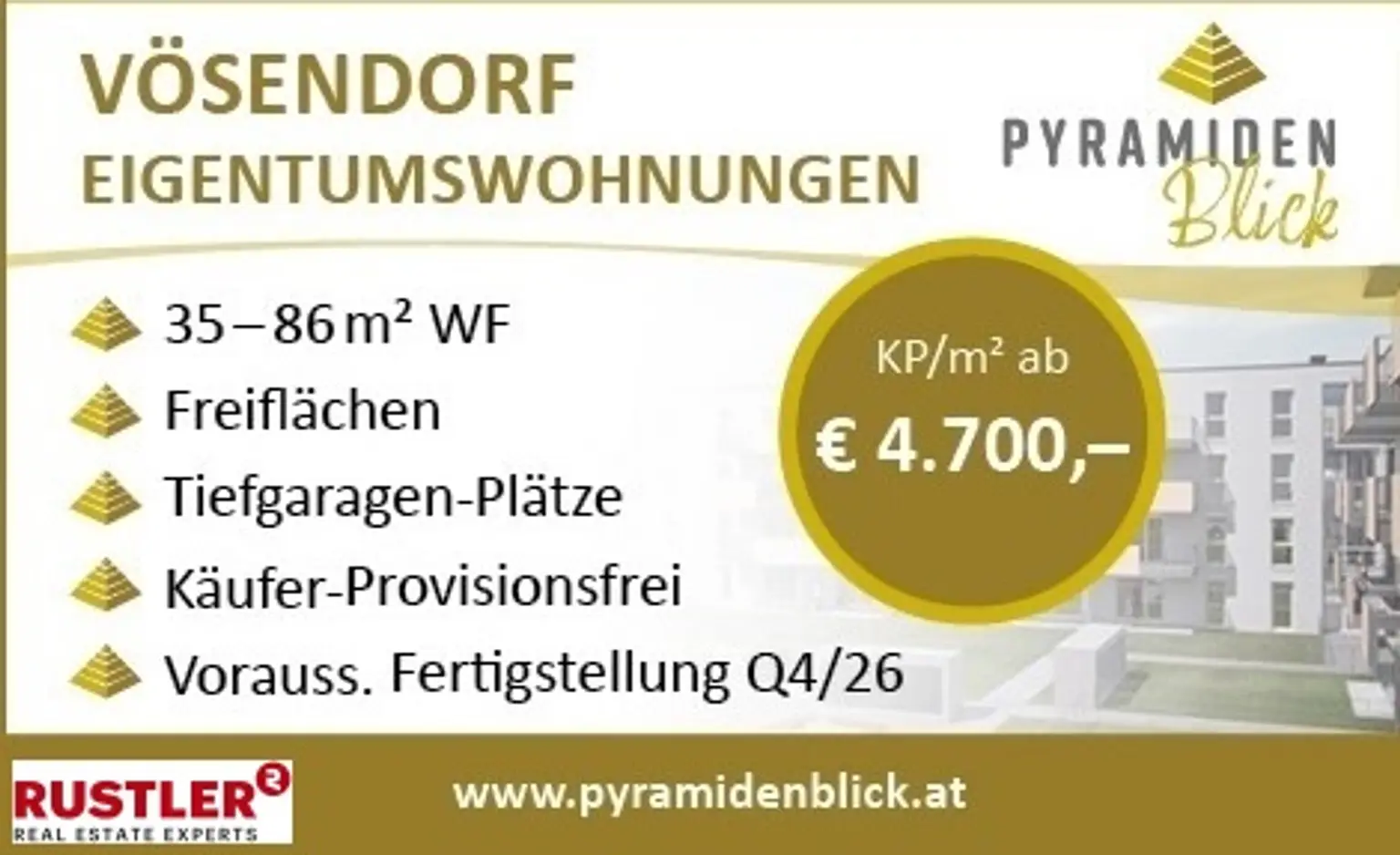 westseitige 3 Zimmerwohnung mit Balkon