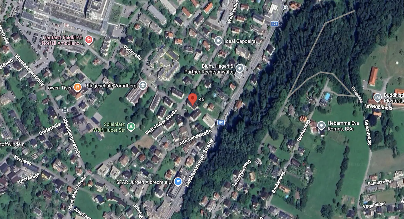 Infrastruktur Quelle Google Maps