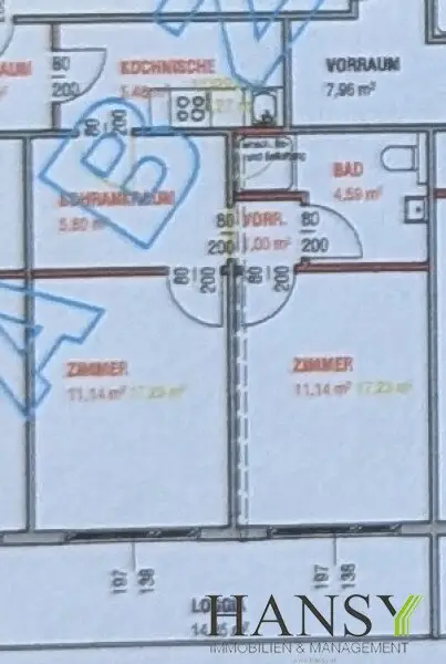 Vollmöblierte 3-Zimmer-Wohnung mit Loggia & zwei getrennt begehbaren Schlafzimmern! (WG-tauglich) 5 Gehminuten zur Mariahilfer-Straße