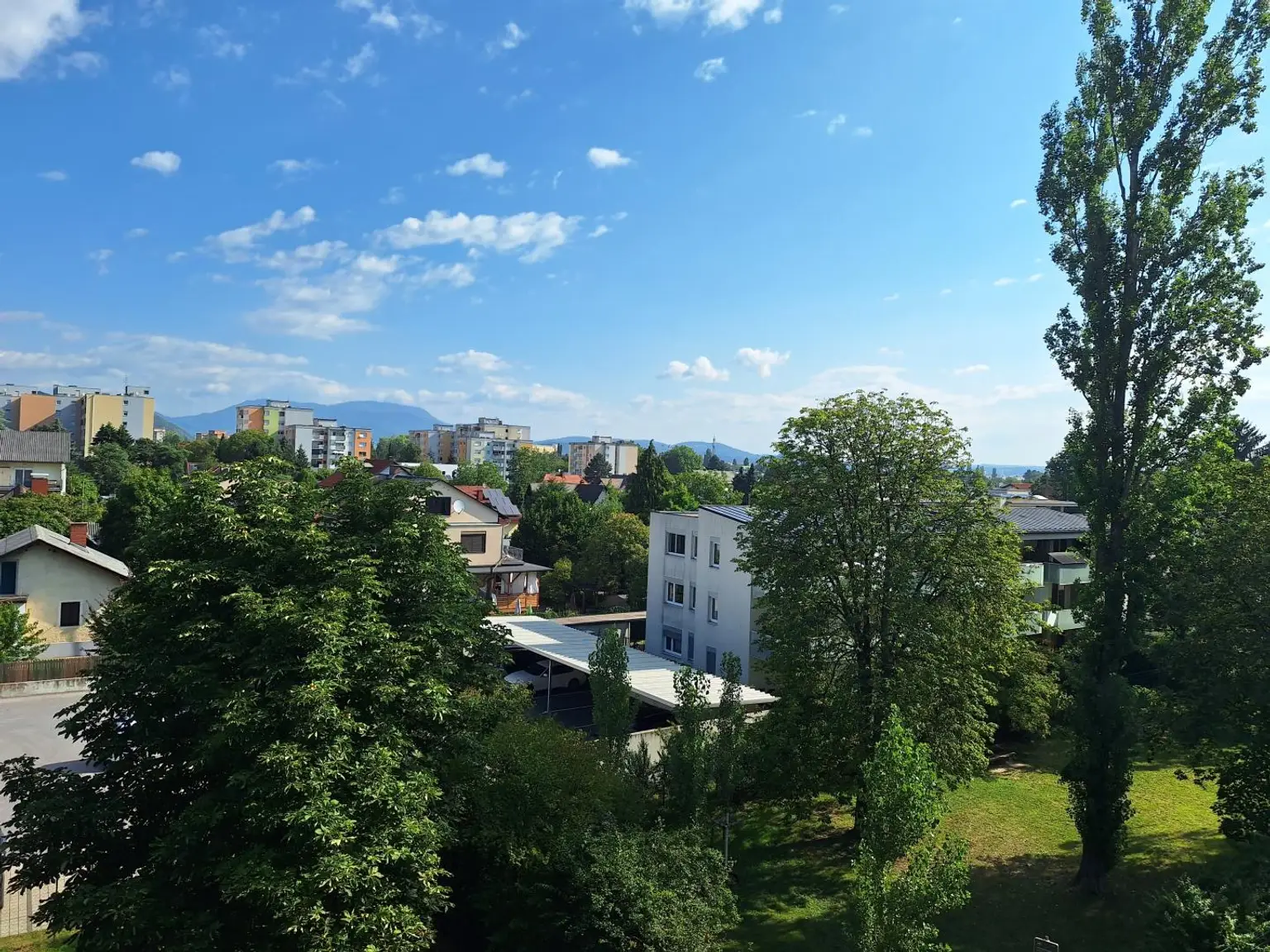 Blick aus dem Schlafzimmer