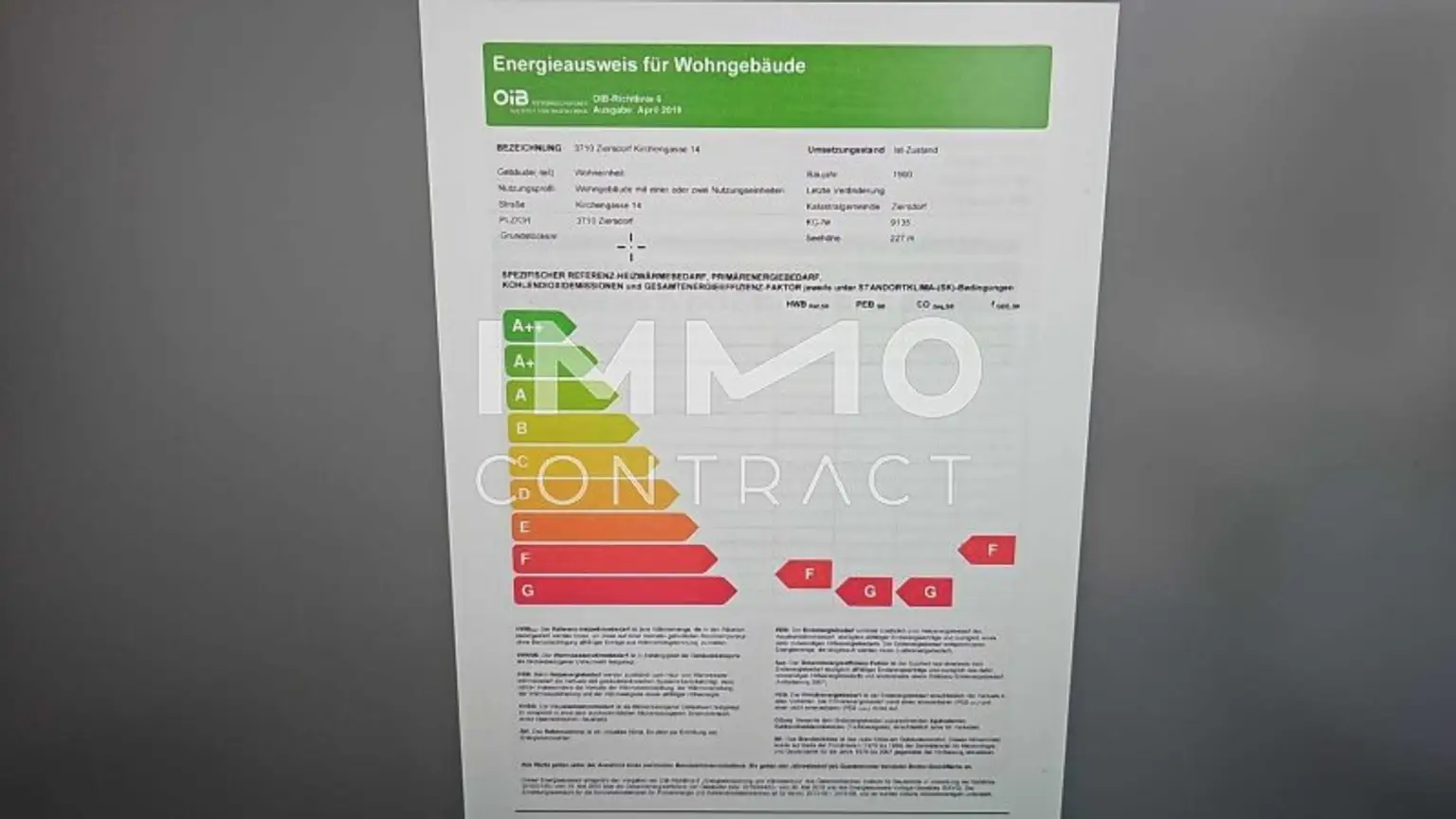 Energie Ausweis