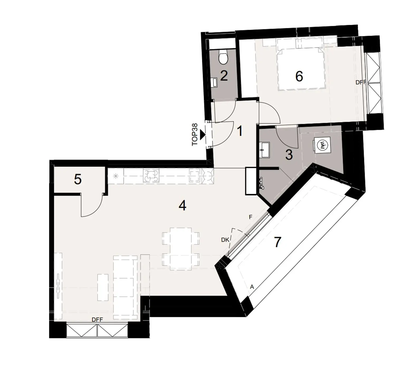 Modern wohnen, weniger zahlen: 3-Zimmer-Rabattaktion auf die ersten 6 verkauften Einheiten