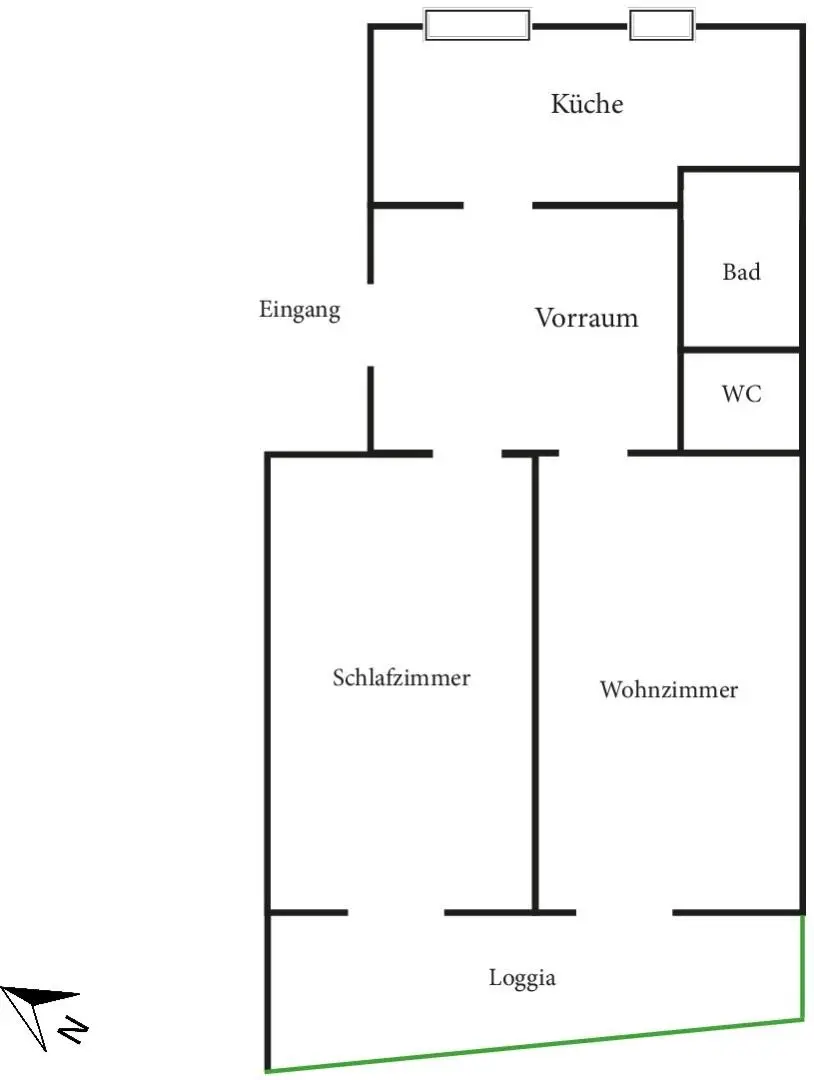 11. ETW 1110 Wien - Grundriss