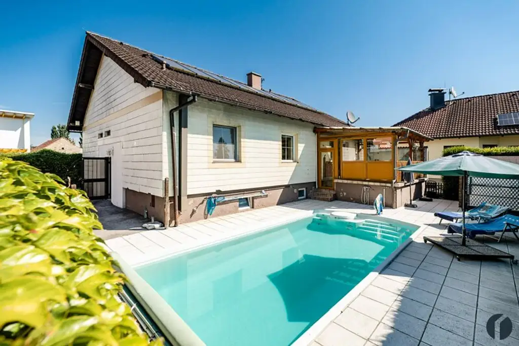 Wohnen nahe Tulln: Gepflegtes Haus mit Pool, Terrasse und guter Wien-Anbindung
