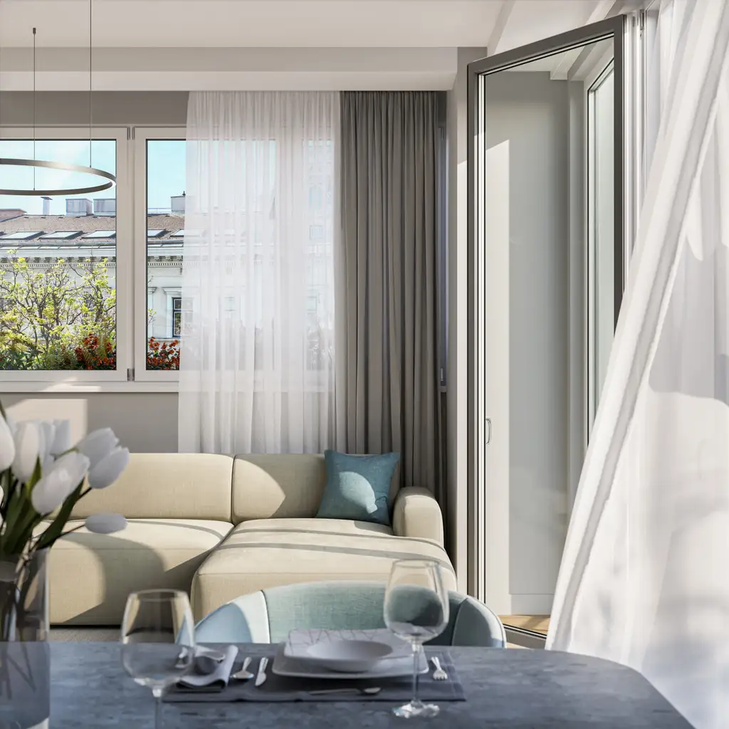 WOHNEN AM PARK - Urban & Grün: Dachgeschoss mit Ausblick