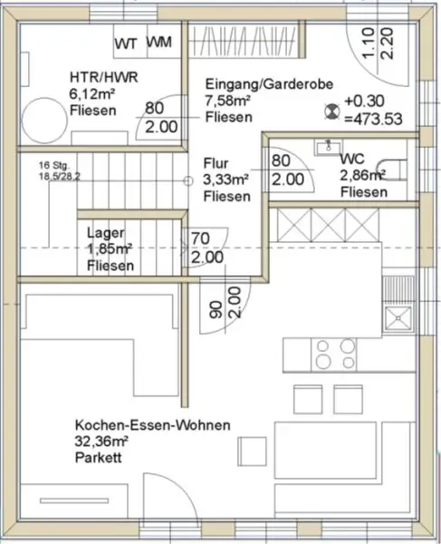 Wohngenuss auf bis zu 150 m² Nutzfläche