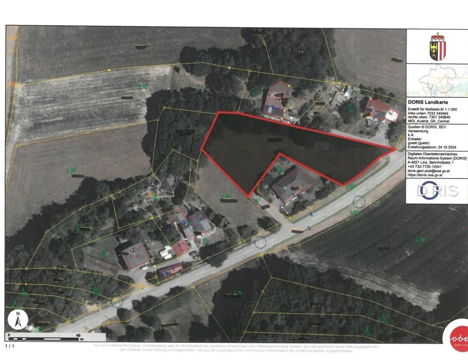 2 Grundstücke in Mehrnbach mit ca. 1000 m²