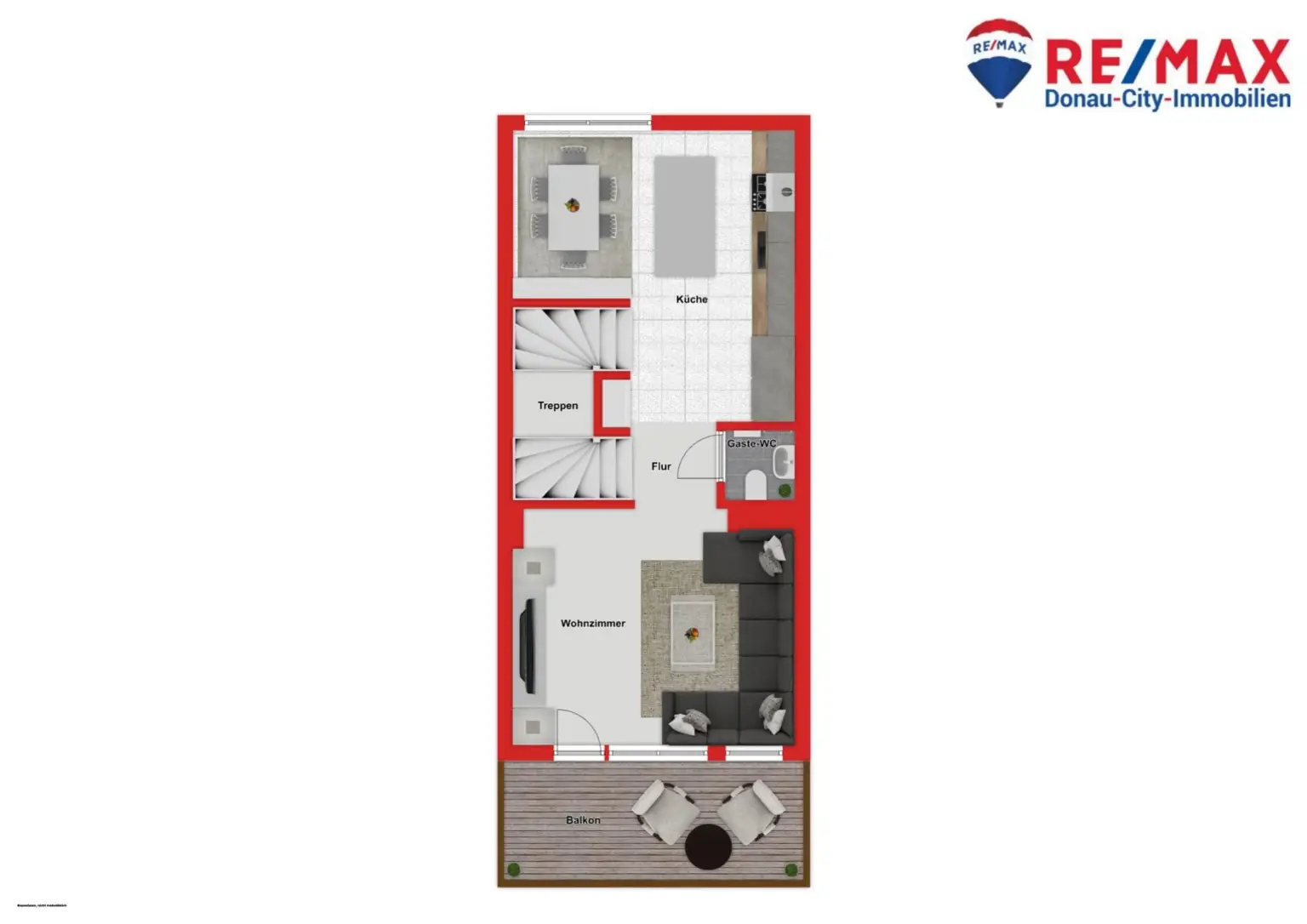 "Traumhafte Dachterrassen-Maisonette mit Fernblick & Badeteichzugang"