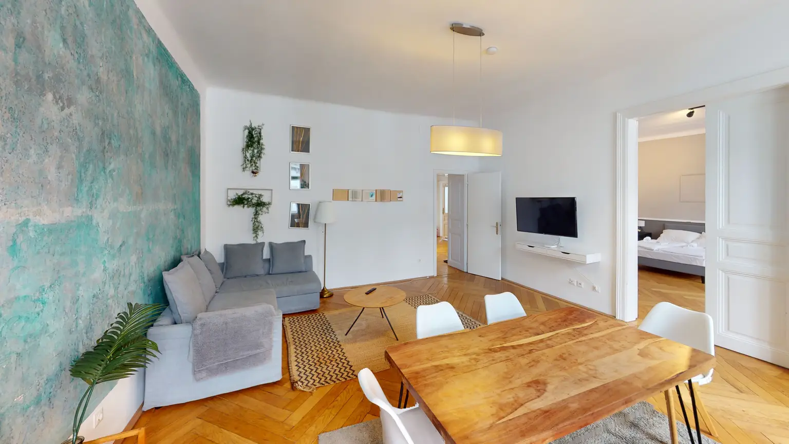 Stilvolle Altbauwohnung mit Grünblick