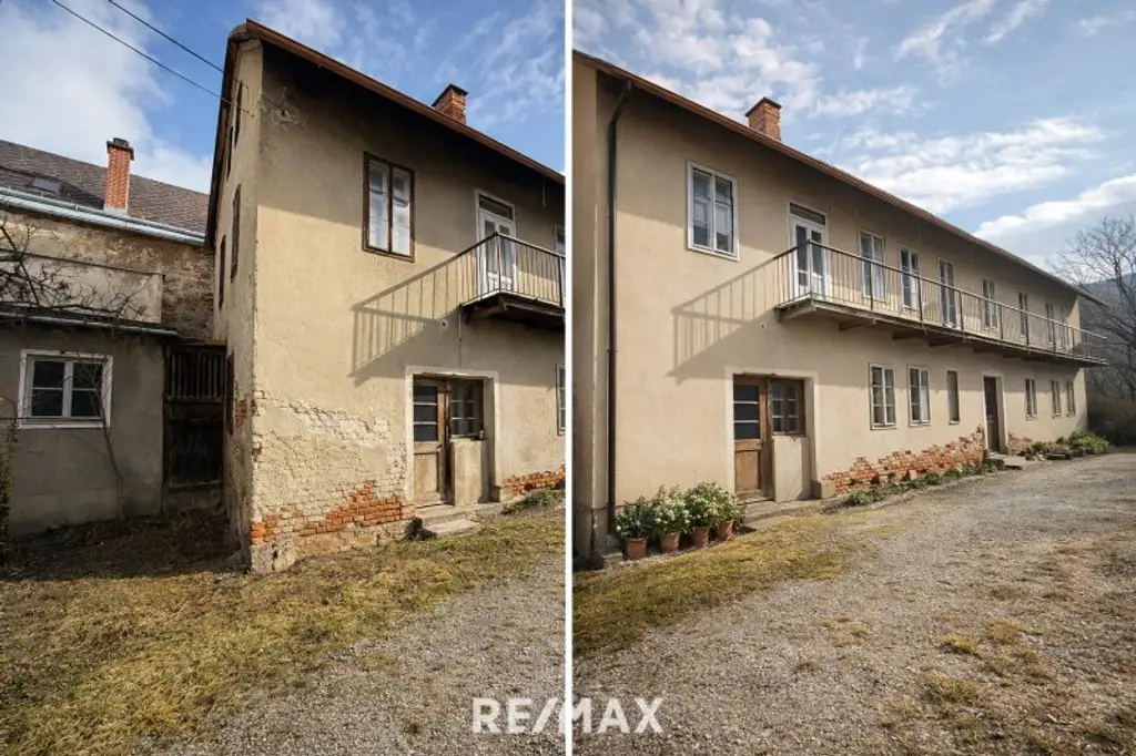 *** 885 m² Wohn- & Geschäftsfläche im Zentrum von Kindberg mit Entwicklungspotenzial! ***