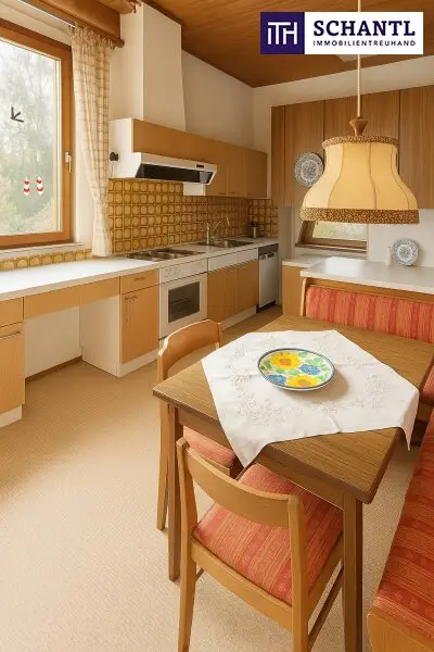 Traumhafter Bungalow mit Indoor-Pool, Weinkeller & großem Garten auf Eigengrund