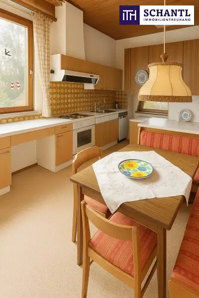 Traumhafter Bungalow mit Indoor-Pool, Weinkeller & großem Garten auf Eigengrund