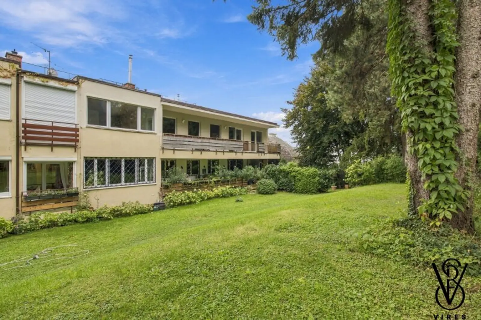 Gartenseite des Hauses