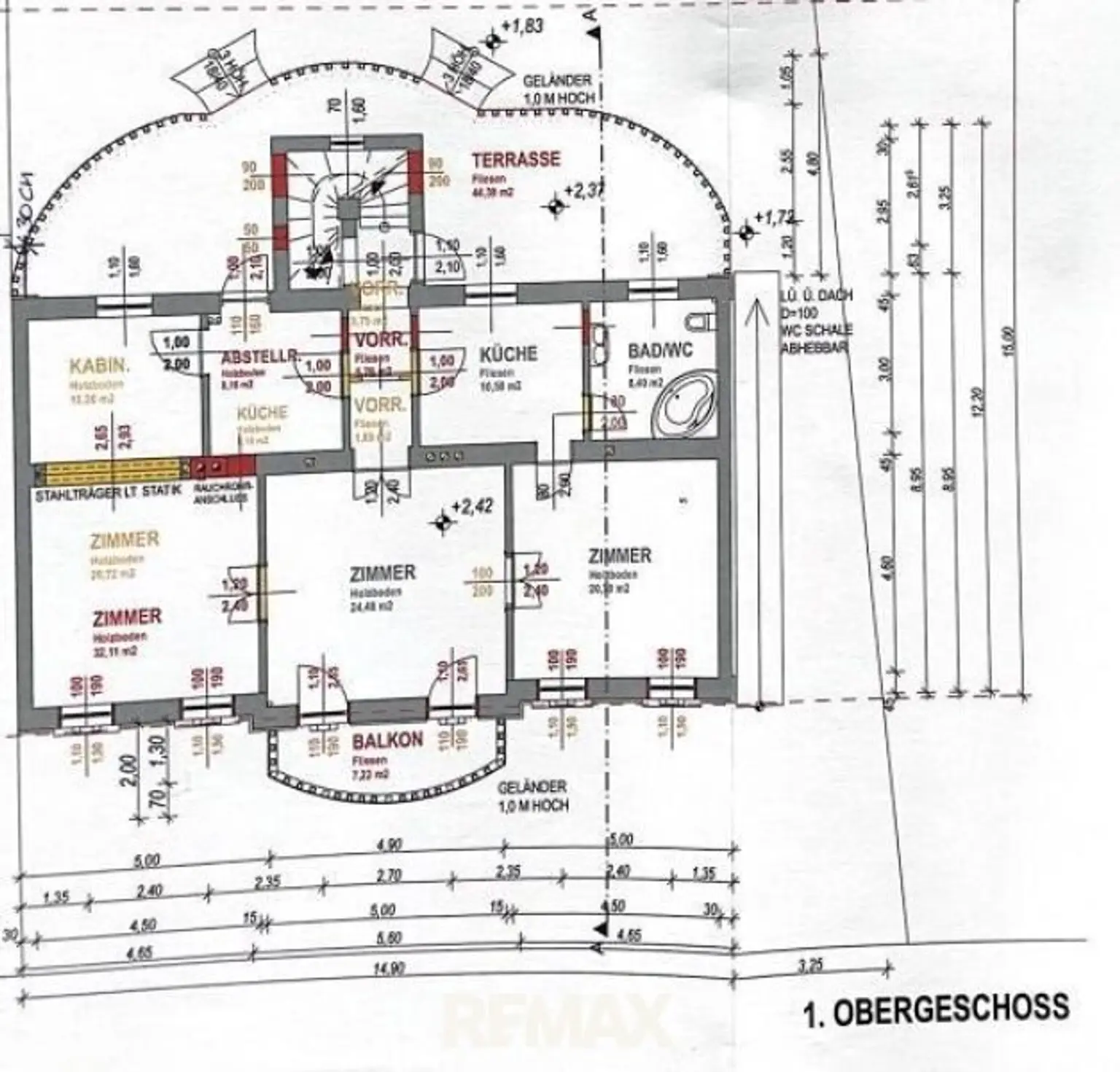 Grundriss 1. Obergeschoss