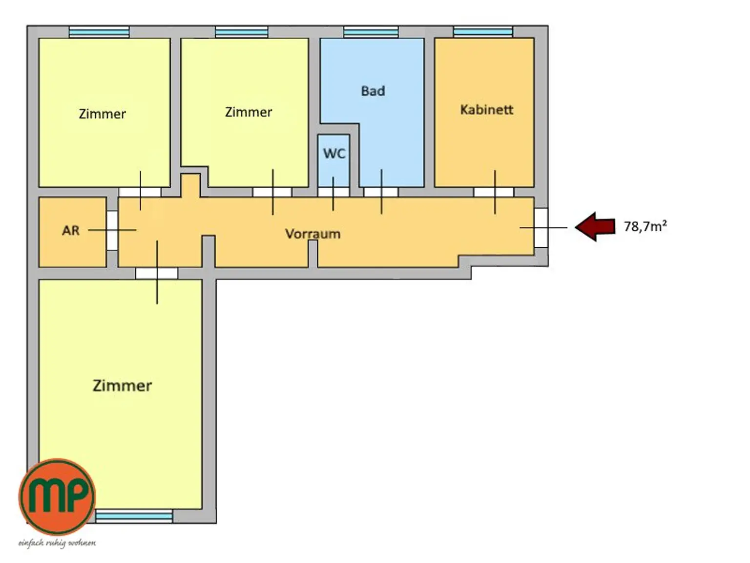 Urbanes Leben leicht gemacht: Eigentumswohnung direkt an der U1