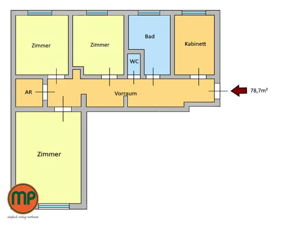 Urbanes Leben leicht gemacht: Eigentumswohnung direkt an der U1
