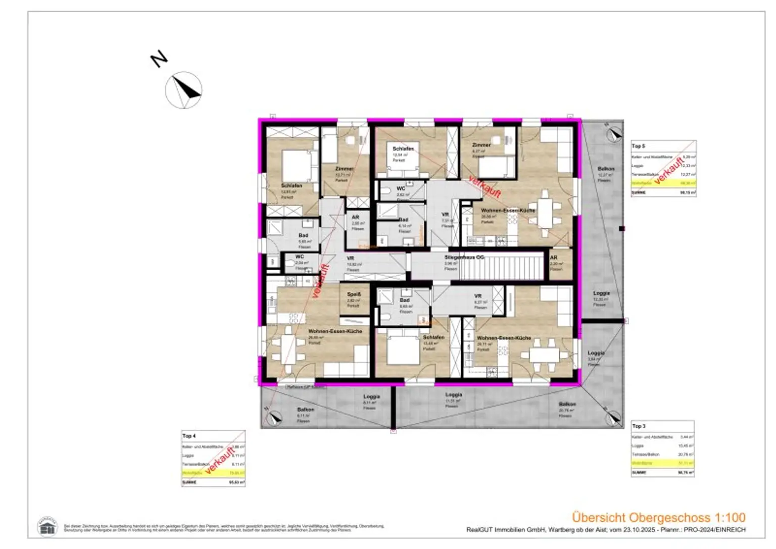 Hochwertiges Neubauprojekt im Zentrum von Wartberg ob der Aist mit nur 5 Wohneinheiten