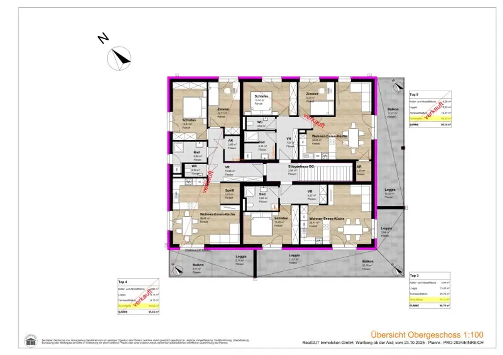 Hochwertiges Neubauprojekt im Zentrum von Wartberg ob der Aist mit nur 5 Wohneinheiten