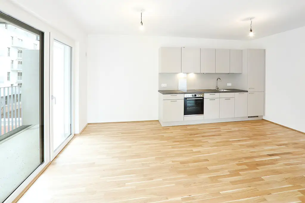 AB AUGUST: Einzigartiger Neubau im dritten Bezirk: 3-Zimmer-Wohnung mit Balkon in den Innenhof