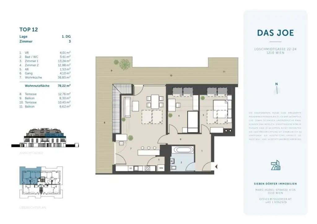 ERSTBEZUG I DACHGESCHOSS I GROSSE TERRASSE I BALKON I PROVISIONSFREI