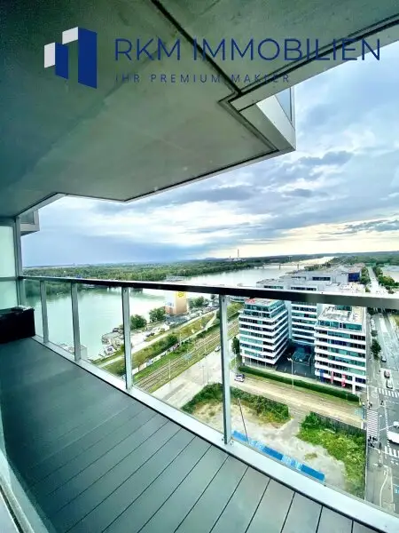 Exklusive und moderne 3-Zimmer-Wohnung mit Balkon in 1020 Wien – Einzigartige Aussicht, Marina Tower, VIP - Location