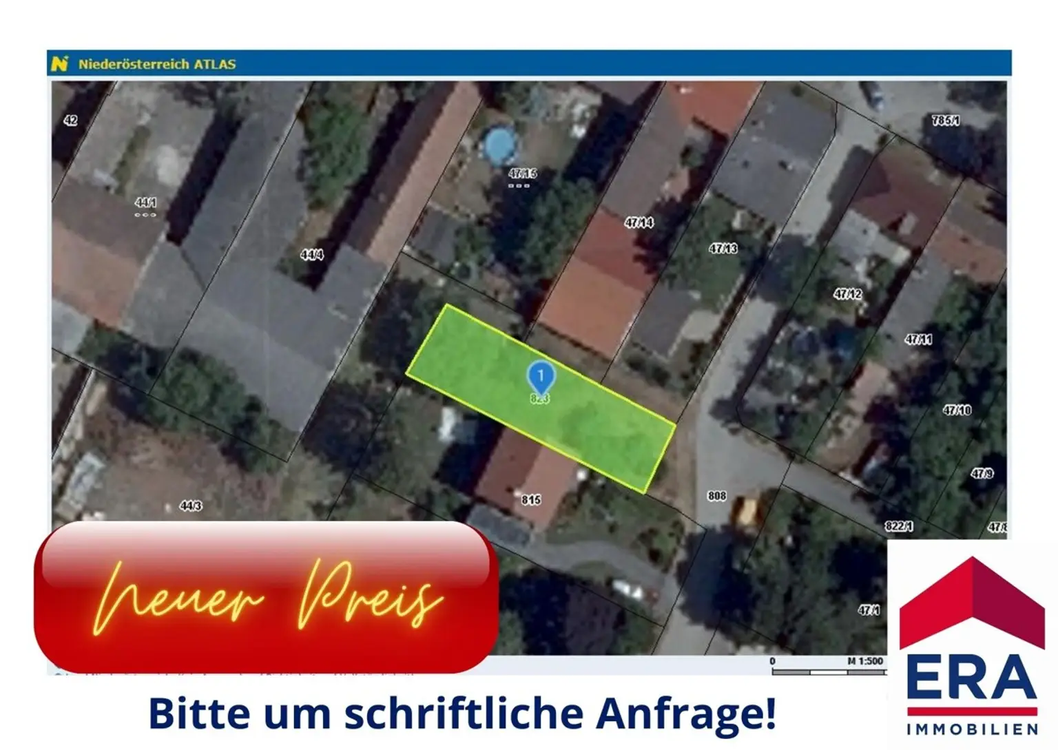 PREISSENKUNG: Grundstück in 2201 Seyring zu verkaufen