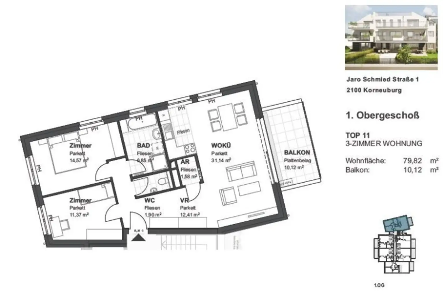 Hell und modern mit Balkon in ruhiger, zentraler Lage!