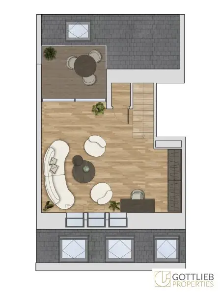 Grünruhelage nahe Belvedere! Luxuriöse 3-Zimmer-Erstbezug-Dachgeschoss-Wohnung mit zwei Balkonen in historischem Gebäude
