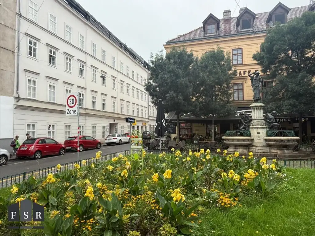 Alles da - Moderne und elegante Altbauwohnung mit Balkon in bester Lage + 1x Garagenplatz und Einbauküche im Preis inkludiert