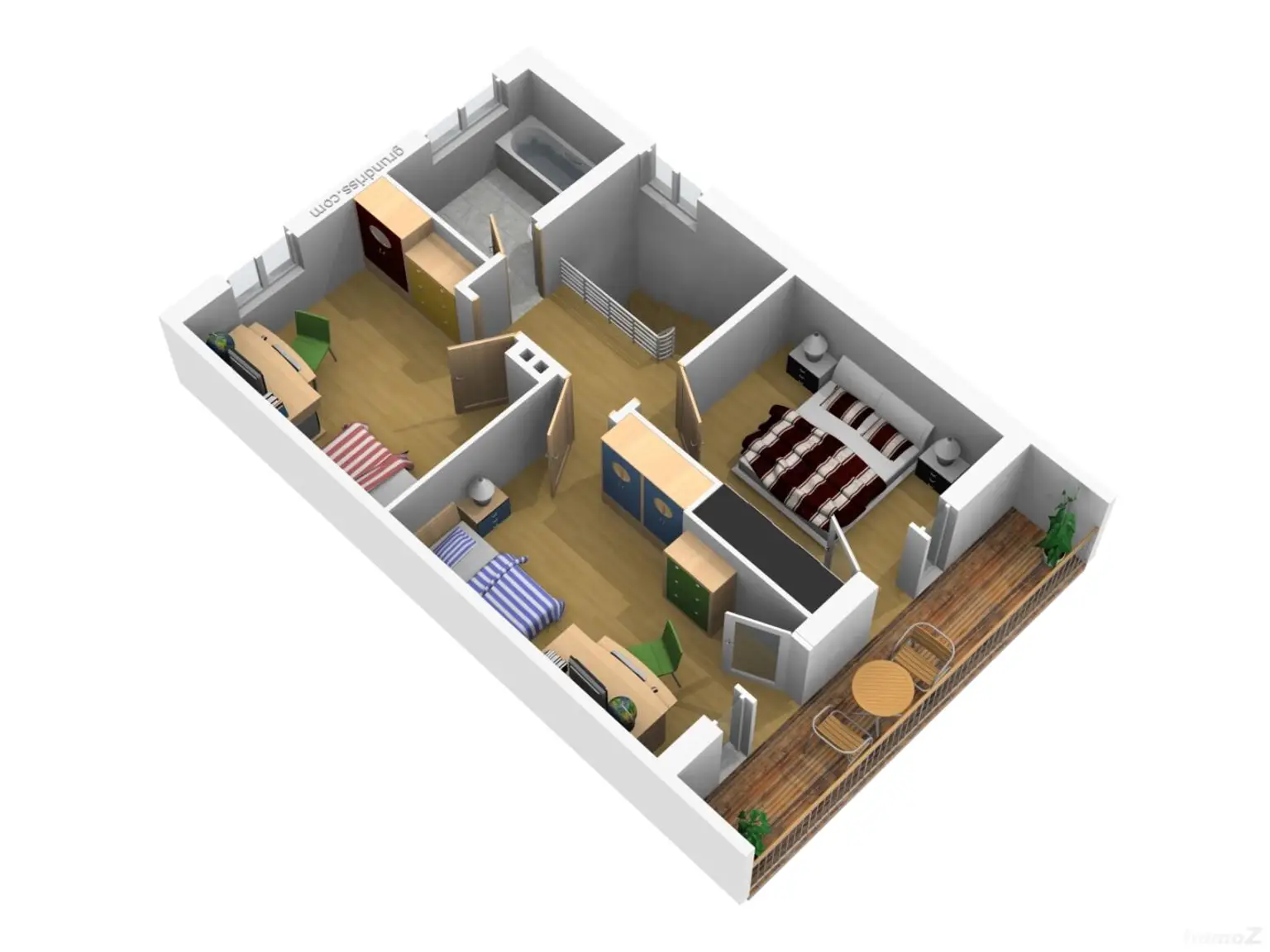 02 Obergeschoss-1_Ansicht-SO