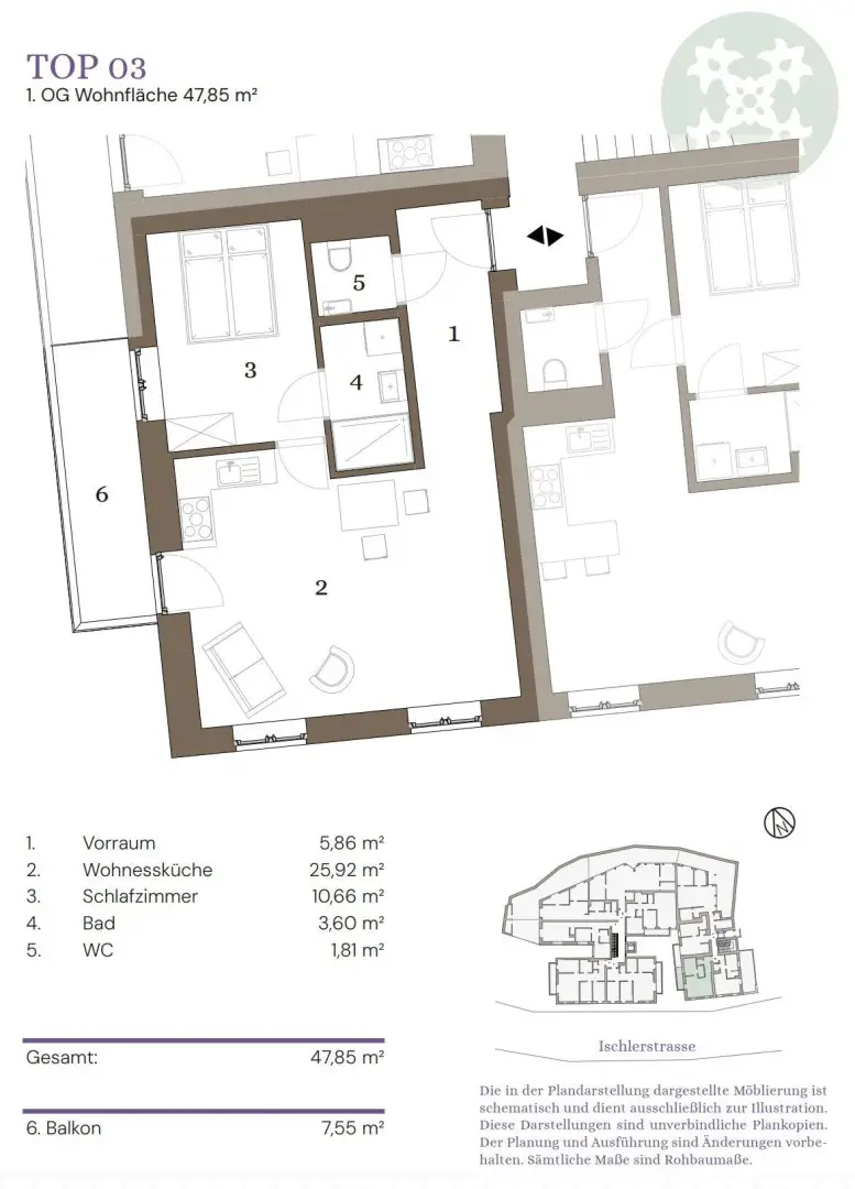 NEUBAU-Residenzen für ZWEITWOHNSITZ oder TOURISTISCHE VERMIETUNG im Ortszentrum von Bad Aussee - von 45 bis 170m² mit Terrassen